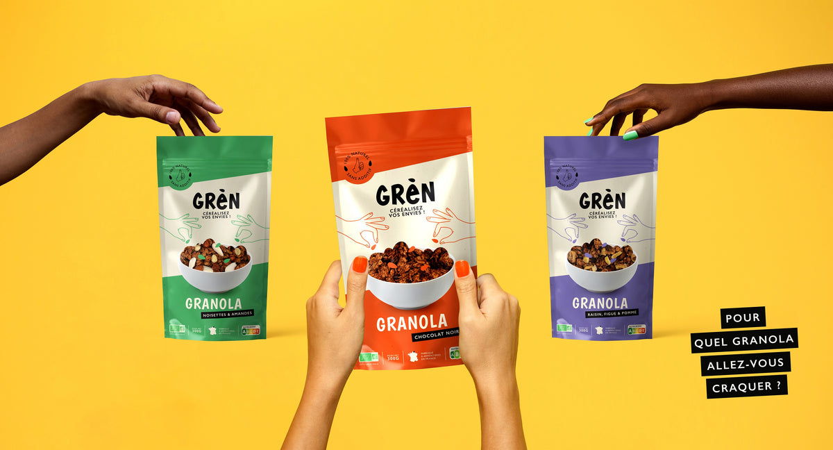 GRÈN | Granola Bio, Artisanal et moins sucré made in Hauts-de-France
